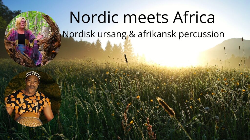 Nordic meets africa. nordisk ursang og afrikansk percussion